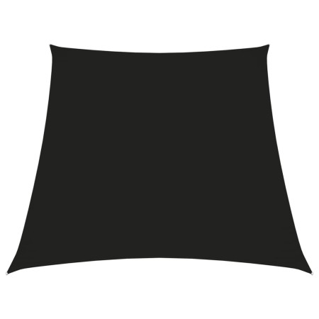 Toldo de vela trapezoidal de tela oxford negro 3/4x3 m en Sombrillas | Comprar online en Foru.es