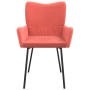 Sillas de comedor 2 unidades terciopelo rosa de vidaXL, Sillas de comedor - Ref: Foro24-344802, Precio: 112,74 €, Descuento: %