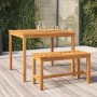 Mesa de comedor de jardín madera maciza de acacia 90x90x74 cm en Mesas de jardín | Comprar online en Foru.es