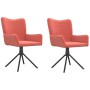 Sillas de comedor giratorias 2 unidades terciopelo rosa de vidaXL, Sillas de comedor - Ref: Foro24-344813, Precio: 158,38 €, ...