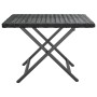 Mesa plegable ratán sintético negro 45x35x32 cm en Mesas de jardín | Comprar online en Foru.es