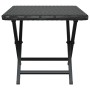 Mesa plegable ratán sintético negro 45x35x32 cm en Mesas de jardín | Comprar online en Foru.es