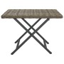 Mesa plegable ratán sintético gris 45x35x32 cm en Mesas de jardín | Comprar online en Foru.es