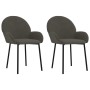 Sillas de comedor 2 unidades terciopelo gris oscuro de vidaXL, Sillas de comedor - Ref: Foro24-344764, Precio: 108,57 €, Desc...