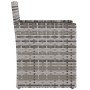 Sillón de jardín con cojín ratán sintético gris en Sillas de jardín | Comprar online en Foru.es