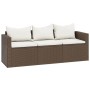 Set muebles de jardín ratán sintético marrón en Conjuntos de jardín | Comprar online en Foru.es