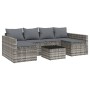 Set de muebles de jardín 2 pzas cojines ratán sintético gris en Conjuntos de jardín | Comprar online en Foru.es
