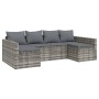 Set de muebles de jardín 2 pzas cojines ratán sintético gris en Conjuntos de jardín | Comprar online en Foru.es