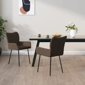 Sillas de comedor 2 unidades tela gris taupé de vidaXL, Sillas de comedor - Ref: Foro24-344838, Precio: 112,20 €, Descuento: %
