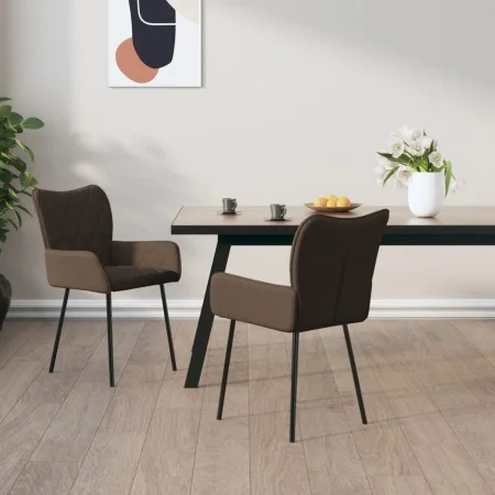 Sillas de comedor 2 unidades tela gris taupé de vidaXL, Sillas de comedor - Ref: Foro24-344838, Precio: 112,20 €, Descuento: %