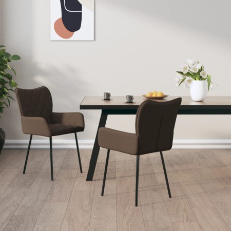 Sillas de comedor 2 unidades tela gris taupé de vidaXL, Sillas de comedor - Ref: Foro24-344838, Precio: 113,55 €, Descuento: %