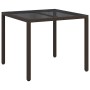 Mesa de comedor de jardín Marrón 90 x 90 x 75 cm en Mesas de jardín | Comprar online en Foru.es