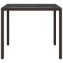 Mesa de comedor de jardín Marrón 90 x 90 x 75 cm en Mesas de jardín | Comprar online en Foru.es