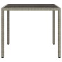 Mesa de comedor de jardín Gris 90 x 90 x 75 cm ratán sintético en Mesas de jardín | Comprar online en Foru.es