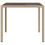 Mesa de comedor de jardín Beige 90 x 90 x 75 cm ratán sintético en Mesas de jardín | Comprar online en Foru.es
