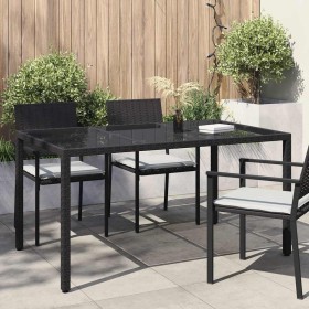 Mesa de comedor de jardín Negro 150 x 90 x 75 cm en Mesas de jardín | Comprar online en Foru.es