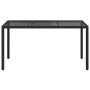 Mesa de comedor de jardín Negro 150 x 90 x 75 cm en Mesas de jardín | Comprar online en Foru.es