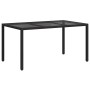 Mesa de comedor de jardín Negro 150 x 90 x 75 cm en Mesas de jardín | Comprar online en Foru.es