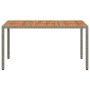 Mesa de comedor de jardín Gris 150 x 90 x 75 cm ratán sintético en Mesas de jardín | Comprar online en Foru.es