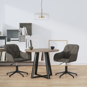 Sillas de comedor giratorias 2 unidades terciopelo gris oscuro de vidaXL, Sillas de comedor - Ref: Foro24-3103378, Precio: 15...