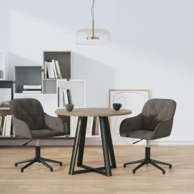 Swivel dining chairs 2 units dark gray velvet by vidaXL, dining chairs - Ref: Foro24-3103378, Price: 157,26 €, Discount: %