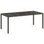 Mesa de comedor de jardín Marrón 190 x 90 x 75 cm en Mesas de jardín | Comprar online en Foru.es