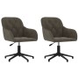 Sillas de comedor giratorias 2 unidades terciopelo gris oscuro de vidaXL, Sillas de comedor - Ref: Foro24-3103378, Precio: 15...