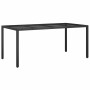 Mesa de comedor de jardín Negro 190 x 90 x 75 cm en Mesas de jardín | Comprar online en Foru.es