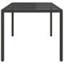 Mesa de comedor de jardín Negro 190 x 90 x 75 cm en Mesas de jardín | Comprar online en Foru.es