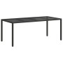 Mesa de comedor de jardín Negro 190 x 90 x 75 cm en Mesas de jardín | Comprar online en Foru.es