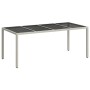 Mesa de comedor de jardín 190 x 90 x 75 cm ratán sintético en Mesas de jardín | Comprar online en Foru.es
