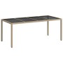 Mesa de comedor de jardín Beige 190 x 90 x 75 cm en Mesas de jardín | Comprar online en Foru.es