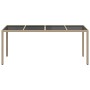 Mesa de comedor de jardín Beige 190 x 90 x 75 cm en Mesas de jardín | Comprar online en Foru.es