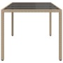 Mesa de comedor de jardín Beige 190 x 90 x 75 cm en Mesas de jardín | Comprar online en Foru.es