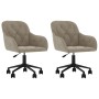Sillas de comedor giratorias 2 uds de terciopelo gris claro de vidaXL, Sillas de comedor - Ref: Foro24-3103421, Precio: 154,3...