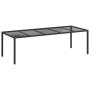 Mesa de comedor de jardín Negro Puro 250 x 100 x 75 cm en Mesas de jardín | Comprar online en Foru.es