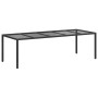 Mesa de comedor de jardín Negro Puro 250 x 100 x 75 cm en Mesas de jardín | Comprar online en Foru.es