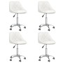 Sillas de comedor giratorias 4 unidades cuero sintético blanco de vidaXL, Sillas de comedor - Ref: Foro24-3088665, Precio: 25...