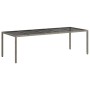 Mesa de comedor de jardín Gris 250 x 100 x 75 cm en Mesas de jardín | Comprar online en Foru.es