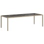 Mesa de comedor de jardín Beige 250 x 100 x 75 cm en Mesas de jardín | Comprar online en Foru.es