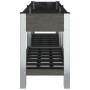 Arriate de jardín con estante WPC gris 175x50x75 cm en Macetas y jardineras | Comprar online en Foru.es