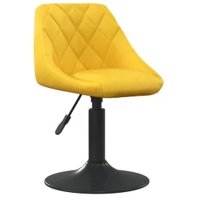 Silla de comedor de terciopelo amarillo mostaza de vidaXL, Sillas de comedor - Ref: Foro24-3088820, Precio: 78,48 €, Descuent...