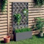Jardinera con enrejado gris WPC 65x33x135 cm en Macetas y jardineras | Comprar online en Foru.es