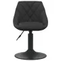 Silla de comedor de terciopelo negro de vidaXL, Sillas de comedor - Ref: Foro24-3088810, Precio: 82,16 €, Descuento: %