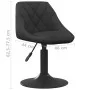 Silla de comedor de terciopelo negro de vidaXL, Sillas de comedor - Ref: Foro24-3088810, Precio: 82,16 €, Descuento: %