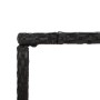 Mesa alta bar ratán PE y superficie vidrio negro 180x70x110 cm en Mesas de jardín | Comprar online en Foru.es