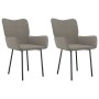 Sillas de comedor 2 unidades terciopelo gris claro de vidaXL, Sillas de comedor - Ref: Foro24-344820, Precio: 138,97 €, Descu...