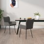 Sillas de comedor 2 unidades tela gris oscuro de vidaXL, Sillas de comedor - Ref: Foro24-344832, Precio: 131,15 €, Descuento: %