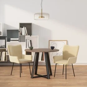 Sillas de comedor 2 unidades terciopelo crema de vidaXL, Sillas de comedor - Ref: Foro24-344807, Precio: 93,63 €, Descuento: %