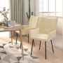 Sillas de comedor 2 unidades terciopelo crema de vidaXL, Sillas de comedor - Ref: Foro24-344807, Precio: 94,69 €, Descuento: %